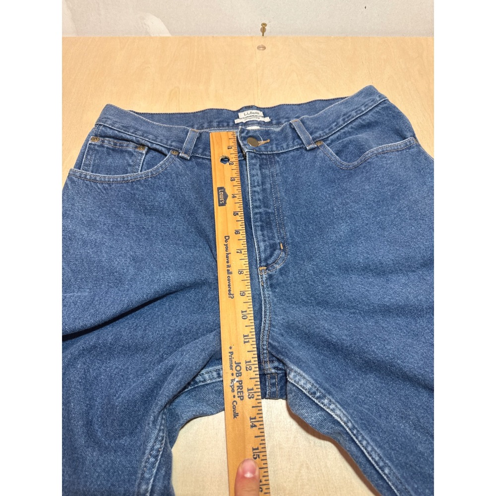 Vintage L.L.Bean Women's Jeans 14 Regular Original Fit Blue Denim Straight Leg - Picture 8 of 8